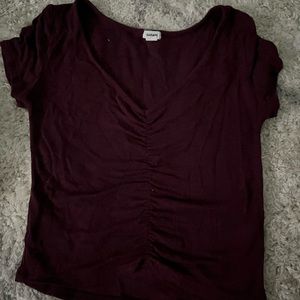 garage maroon top